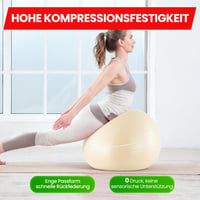 Ultrasport Pilates lopta 45 cm na jogu a fitness, béžová, nosnosť 300 kg, protišmyková, odolná proti prasknutiu (anti-burst), kancelárska fitlopta, vhodná aj počas tehotenstva 3