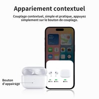 Carcasă de încărcare wireless de schimb ULuck pentru AirPods generația a 3-a, cu buton de asociere Bluetooth 2