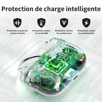 Carcasă de încărcare wireless de schimb ULuck pentru AirPods generația a 3-a, cu buton de asociere Bluetooth 4