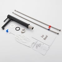 Ulytid Magas Mosdó Csaptelep 204mm Forgatható Egykaron Fekete Matt 7