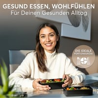 Umami Bento Ételhordó Felnőtteknek és Gyerekeknek, 2 Szósz Tartóval, Mikrózható és Mosogatógépben Mosható 2