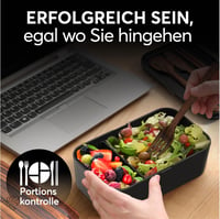 Umami Premium Bento Box 1500ml Szilikon Tételes Ebéddoboz Fekete Wenge 2