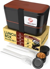 Umami Premium szilikon tálca 4 részes evőeszközzel, szellőző bento doboz 1500ml 1