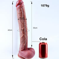 Umania 42 cm-es Realisztikus Óriás Dildo Dupla Sűrűségű Szilikonból, Erős Tapadókoronggal, G-pont Stimulálásra, Pároknak és Egyéni Használat 7