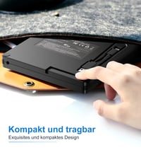 Umaniy Externá CD DVD mechanika USB 3.0 a USB-C optická napaľovačka a čítačka pre notebook, PC, MacBook, kompatibilná s Windows 11 10 8 7, Linux a MacOS, prenosný DVD napaľovač 5