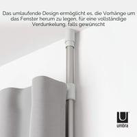 Teleskopická garniža a deliaca priečka Umbra Anywhere Rod, biela, bez vŕtania, priemer 25 mm, 91 – 168 cm 4