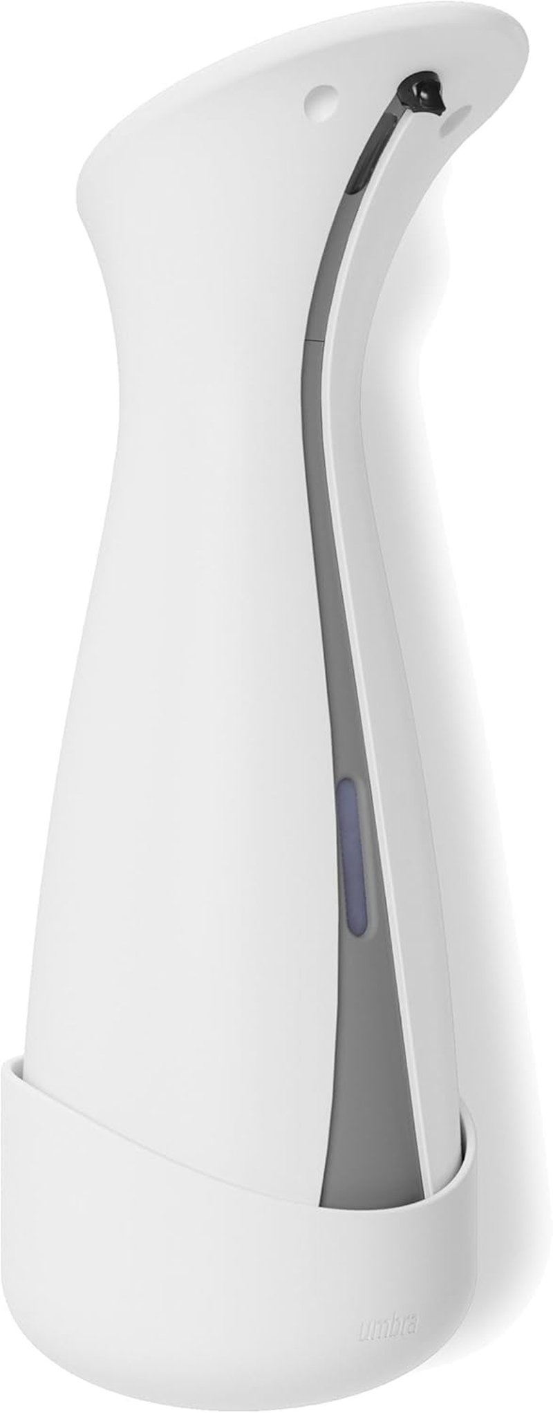 Umbra Otto 250 ml Automata Szappanadagoló Folyékony Szappanhoz és Kézfertőtlenítőhöz Fali Tartóval, Fehér/Szürke