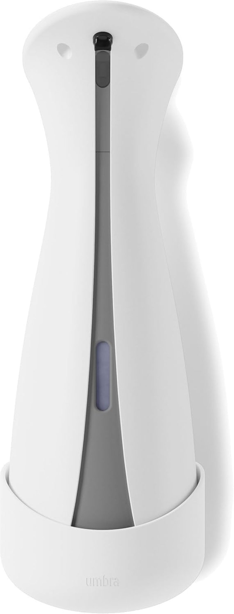 Umbra Otto 250 ml Automata Szappanadagoló Folyékony Szappanhoz és Kézfertőtlenítőhöz Fali Tartóval, Fehér/Szürke