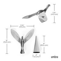 Umbra Tipsy otvarač za boce sa stalkom - polirani lijevani metal, krom 3