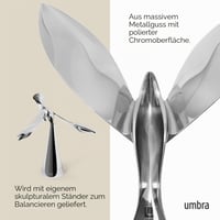 Umbra Tipsy otvarač za boce sa stalkom - polirani lijevani metal, krom 5