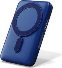 UMBRELLA Powerbank 10000 mAh Kék - Vezeték Nélküli Mágneses Töltő USB-C Gyorstöltés 22.5W PD 20W LED Kijelző Hordozható 1