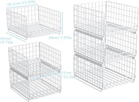 UMDONX 3 darabos szekrény szervező rendszer fehér, ruhásszekrény és konyhai tárolás - Pack of 3, White 2