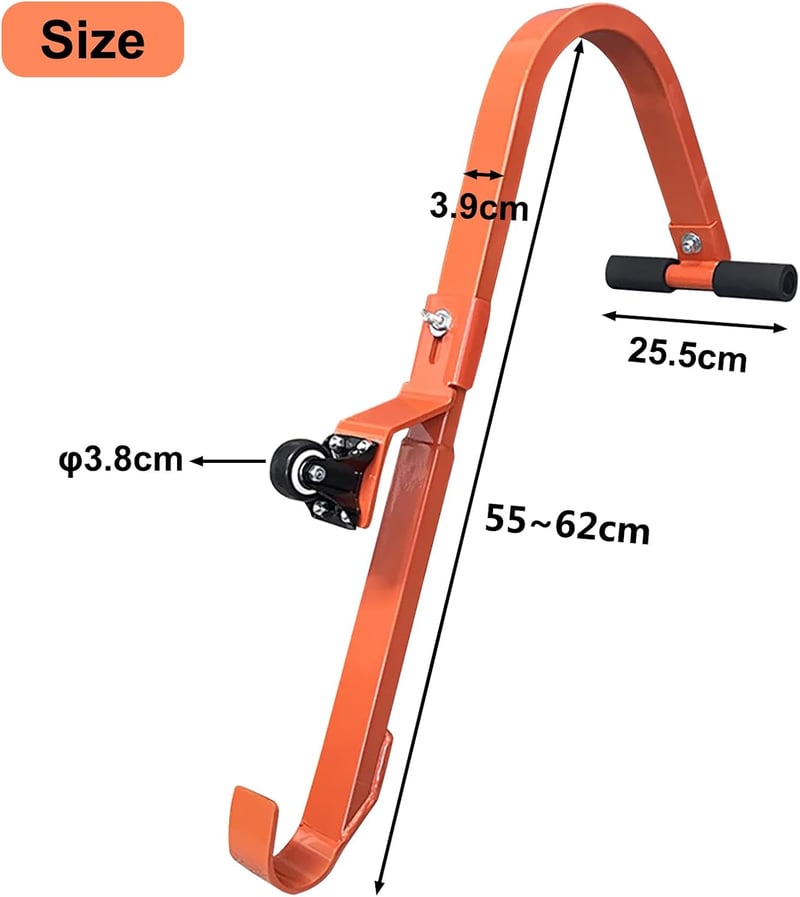 Umelee Létrahorog 2db Tetőhorog Kerékkel Univerzális Létra Kiegészítő 250kg