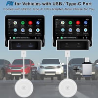 Umelee Wireless CarPlay Adapter iPhone autóhoz, vezeték nélküli CarPlay dongle 6