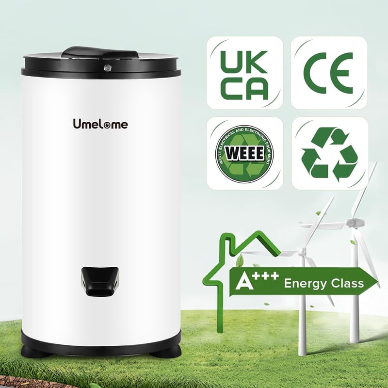 Umelome Centrifuga 2800 fordulat/perc, 6 kg kapacitás, A+++ energiaosztály, fehér