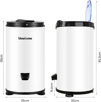 Umelome Centrifuga 2800 fordulat/perc, 6 kg kapacitás, A+++ energiaosztály, fehér 8
