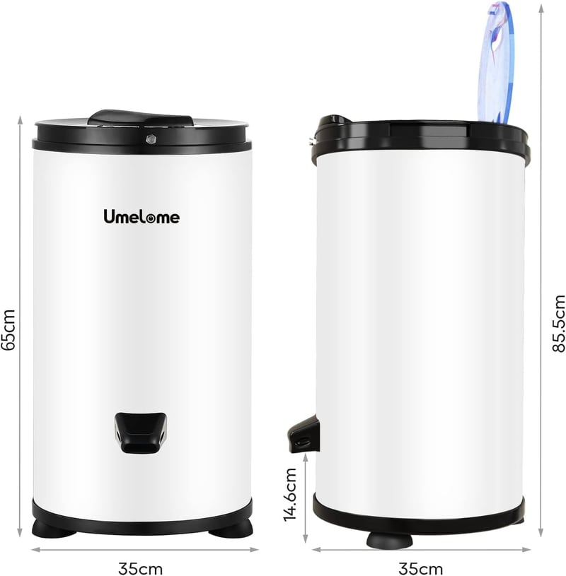 Umelome Centrifuga 2800 fordulat/perc, 6 kg kapacitás, A+++ energiaosztály, fehér