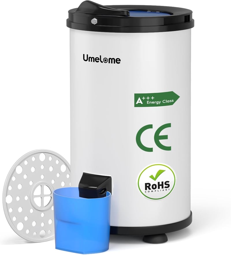 Umelome Centrifuga 2800 fordulat/perc, 6 kg kapacitás, A+++ energiaosztály, fehér