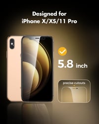 UNBREAKcable edzett üveg kijelzővédő iPhone X/XS/11 Pro (5,8") - 2 db 2