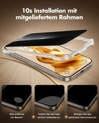 UNBREAKcable iPhone 16 Pro Max adatvédő edzett üveg fólia beépítő kerettel - 2 db 4