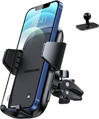 UNBREAKcable Univerzális autós mobiltartó szellőzőrácsra és műszerfalra, szilikon védelemmel iPhone Samsung Huawei Google LG készülékekhez 1