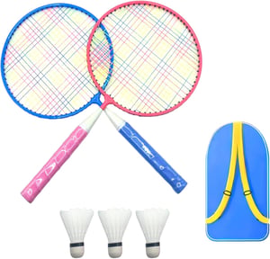 Uncle Yang dječji set za badminton s 2 reketa i 3 loptice, 43 cm - za uzrast od 3 do 12 godina