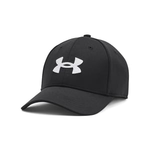 Șapcă de baseball pentru bărbați Under Armour Blitzing 3.0, negru/alb, mărimea XL/XXL, respirabilă, croială stretch fit