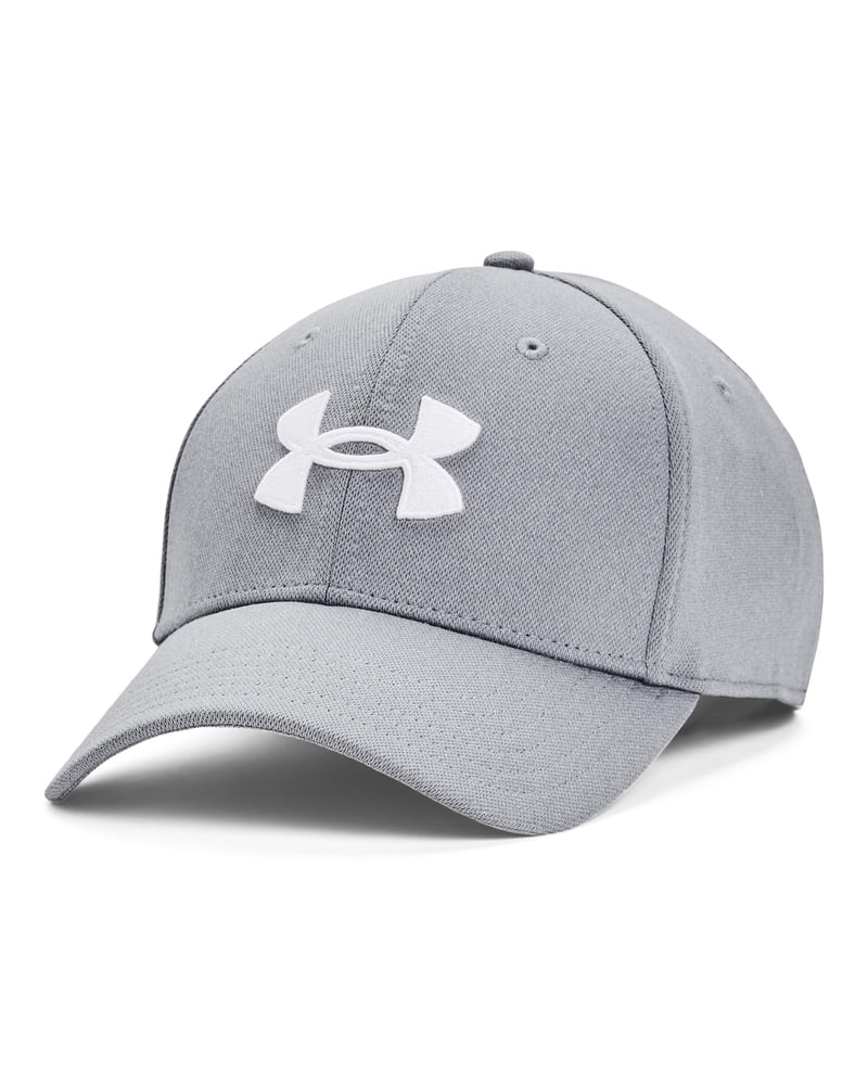 Șapcă de baseball Under Armour Blitzing Low - Gri oțel/Alb - Mărimea L/XL