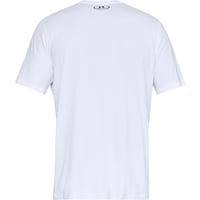 Pánske tričko Under Armour Sportstyle s logom na ľavej strane hrudi, bavlnené športové tričko voľného strihu, biele 3