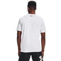 Pánske tričko Under Armour Sportstyle s logom na ľavej strane hrudi, bavlnené športové tričko voľného strihu, biele 6