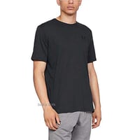 Pánske tričko Under Armour Sportstyle s logom na ľavej strane hrudi, bavlnené športové tričko voľného strihu, biele 7