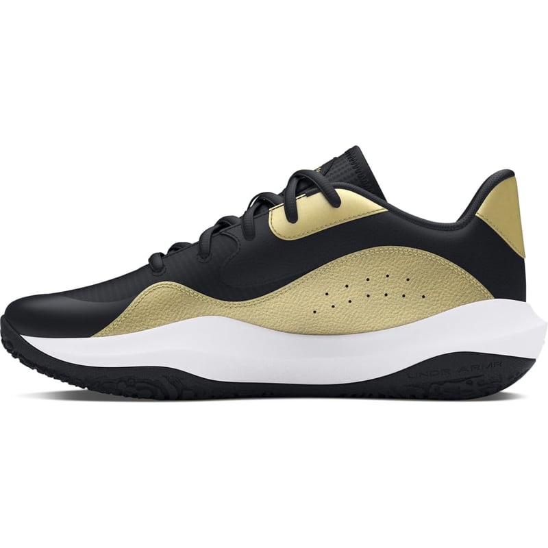Pánska basketbalová obuv Under Armour UA Lockdown 7 Low – Čierna/Zlatá – veľkosť 40.5 (EU)