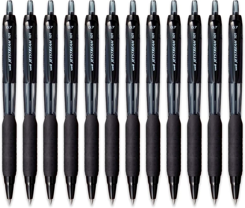 Uni-Ball JetStream SXN-101 rollertoll 0,7 mm - fekete - 12 db