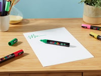Set markere Uni-ball Posca PC5M, vârf mediu – 16 culori de bază, grosime vârf 1.8-2.5 mm 2