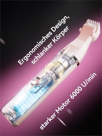 unibono Női Elektromos Borotva Szett Multifunkcionális, Intim Borotválkozáshoz, Lábra, Karra, Bikini Területre, Vízálló USB-C Töltős 4