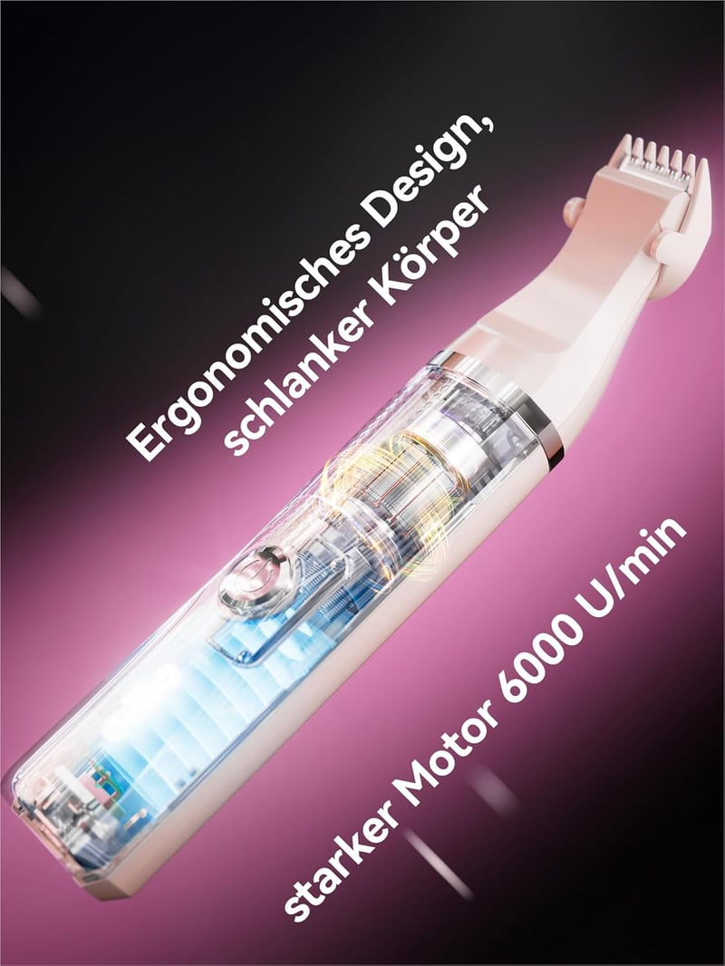 unibono Női Elektromos Borotva Szett Multifunkcionális, Intim Borotválkozáshoz, Lábra, Karra, Bikini Területre, Vízálló USB-C Töltős