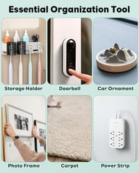 Uniclife 30 db Tépőzár Szalag 3x10 cm Öntapadós Ragasztós Fali Rögzítés 7