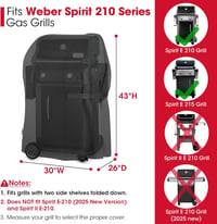 Unicook Weber Spirit 210 Grillvédő Takaró Vízálló Védelem 2