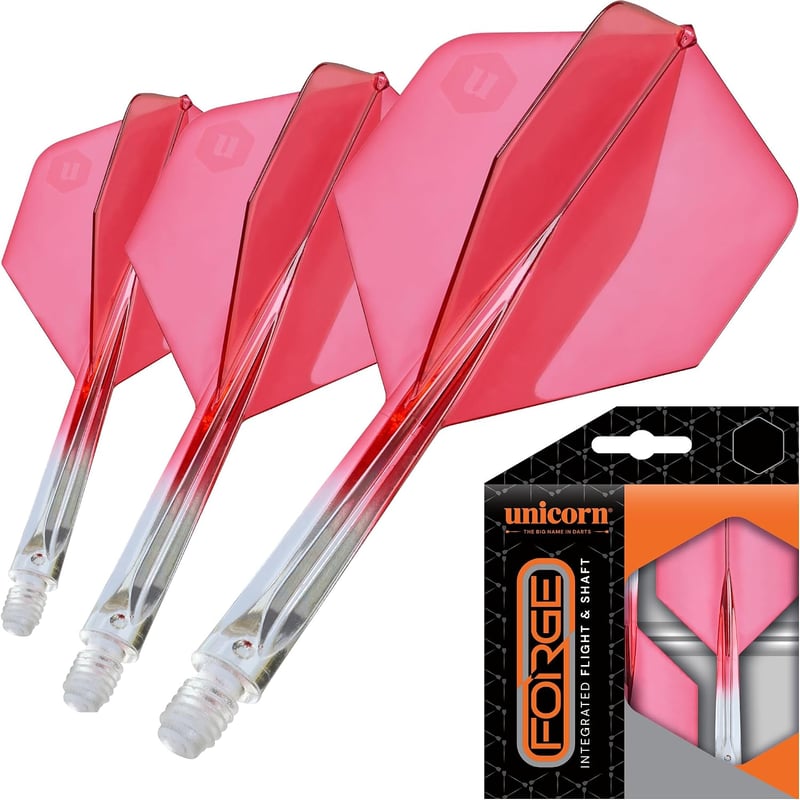 Set de fluturaș și tijă dintr-o singură piesă Unicorn Forge, 31 mm, transparent