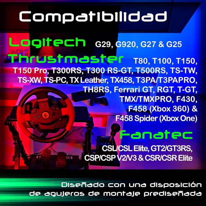 Unicview Versenyautó Szimulátor Kormány Tartó Logitech G29 G920 G923 Thrustmaster PS4 PS5 Xbox