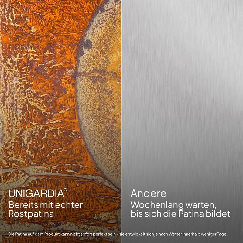 UNIGARDIA Rozsdamentes Acél Kerti Szegély 10m, 14cm Magas Virágágy Határ Szerelési Kesztyűvel - Length: 10 m