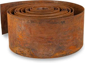 Záhradný lem UNIGARDIA z kortenovej ocele, výška 14 cm, vrátane montážnych rukavíc - 10 m