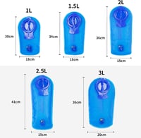 Unigear BPA/BPS-mentes hidratáló víztartály csővel hátizsákhoz 1L/1,5L/2L/2,5L/3L 6