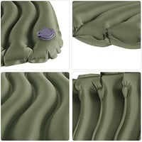 Unigear Sac de dormit de camping, saltea gonflabilă, impermeabil, ușor, verde, pentru exterior. 8