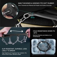 Unigear Crampons Cipőtüskék Jégre Hóra Túrázáshoz 24 Szöges Tapadó 3