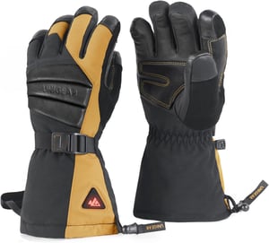 Unigear XL Grijane Rukavice s Brzim Punjenjem - Vodootporne Zimske Rukavice za Zaslon Osjetljiv na Dodir s 3 Razine Grijanja, Kožni Dlan, za Skijanje, Biciklizam,
