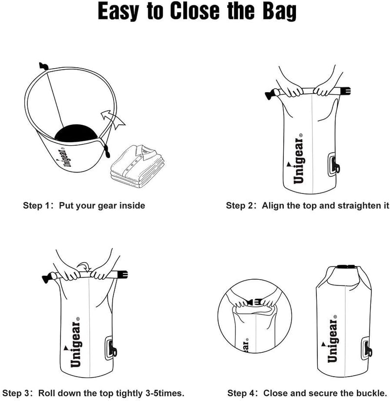 Unigear vízálló nyeregtas kék 10L