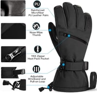 Unigear Vízálló Sí- és Snowboard Kesztyű Férfiaknak és Nőknek 6