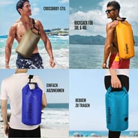 Unigear Vodotesný vak 2L - Vojenská zelená, Suchý vak na kajakovanie, rafting, kempovanie, rybárčenie, plávanie, na pláž, SUP túry 3