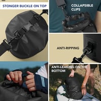 Unigear Vízhatlan szárazzsák hátizsák mobiltokkal, 2L 5L 10L 20L 30L 40L, hordszíjjal csónakhoz kajakhoz horgászathoz strandhoz campinghez 4